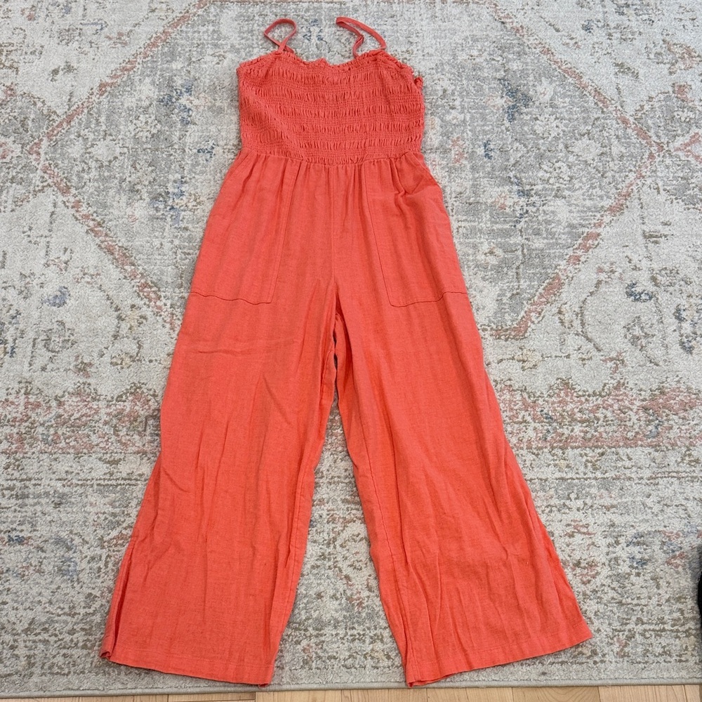 Universal Thread Coral Summer Linen Jumpsuit